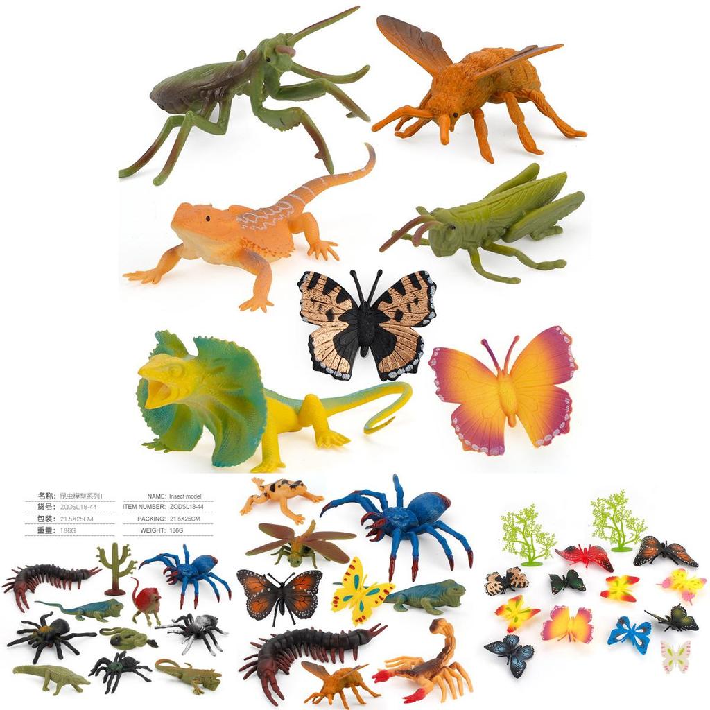 Insect World Model Set For Kids With Pvc Figures And Animal Scene Play