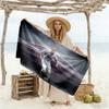 Soccer Player Action Beach Towel Quick-Dry Soft Microfiber Comfortable Lightweight