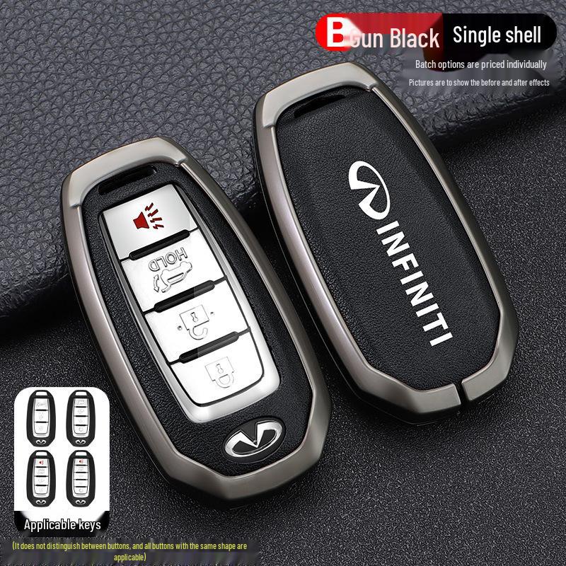 Infiniti Key Case for Q50L, QX50, QX55, QX60, Q70L, G25, FX35 - Men's Car Key Shell with Buckle