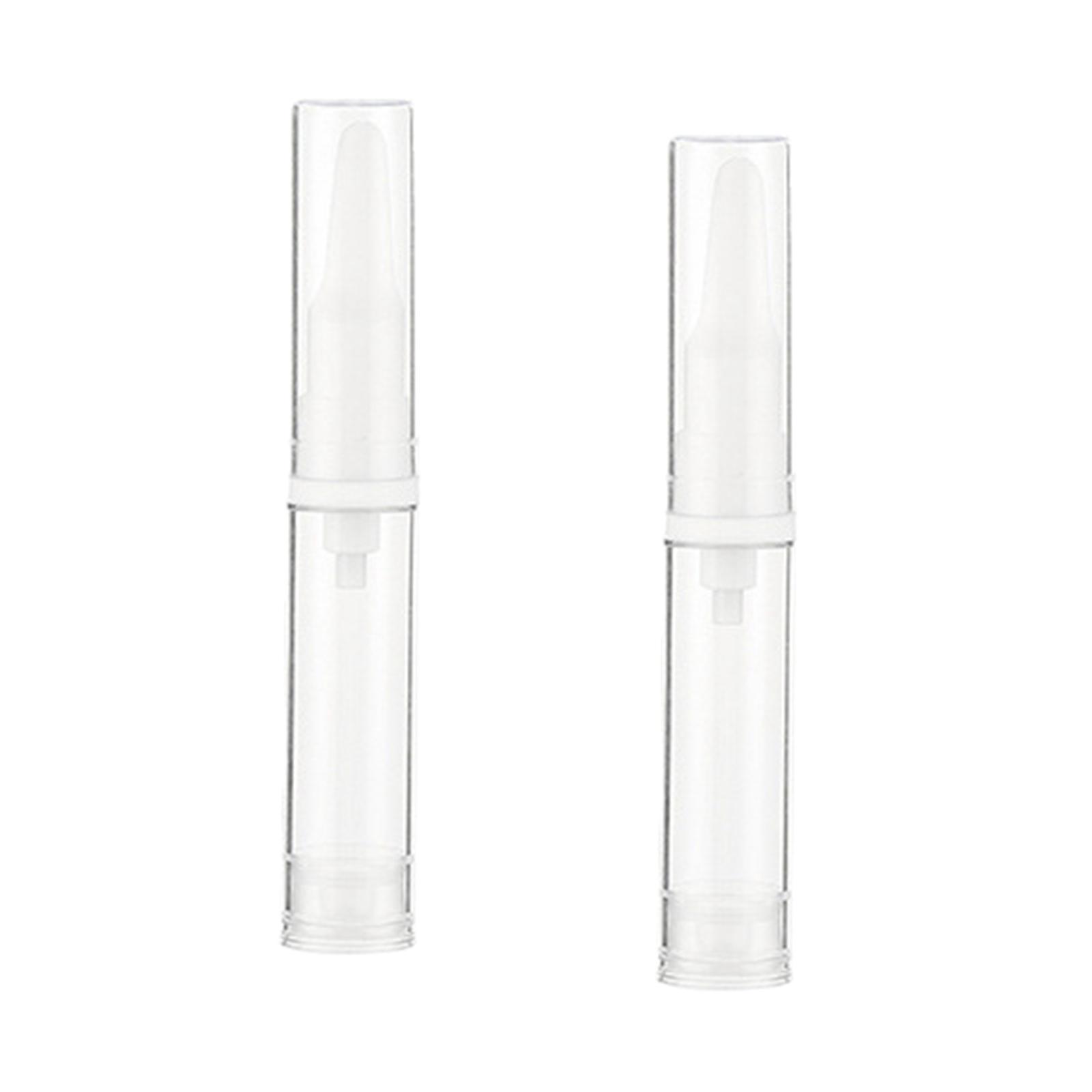 2x Empty Refillable Bottles Cosmetic Container Container Vial Pump Dispenser Reusable Liquid Foundation Airless Pump Bottles