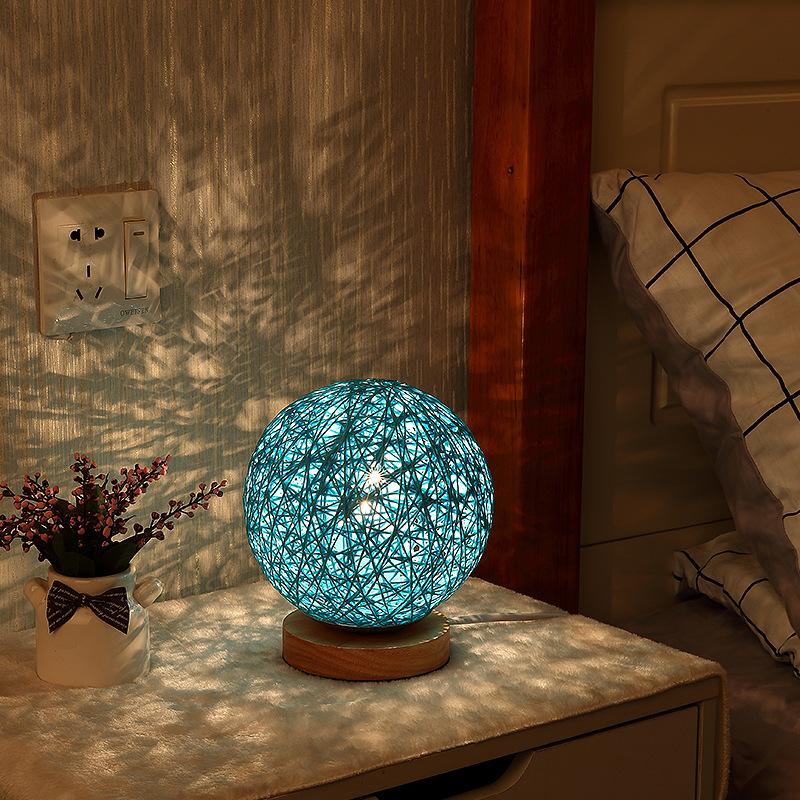 1 Stück Hanfkugel Rankenkugel Lampe LED Nachtlicht Schreibtisch Sternenhimmel Leuchtende Umgebungsbeleuchtung Kindergeschenk USB Schreibtischlampe Schlafzimmer