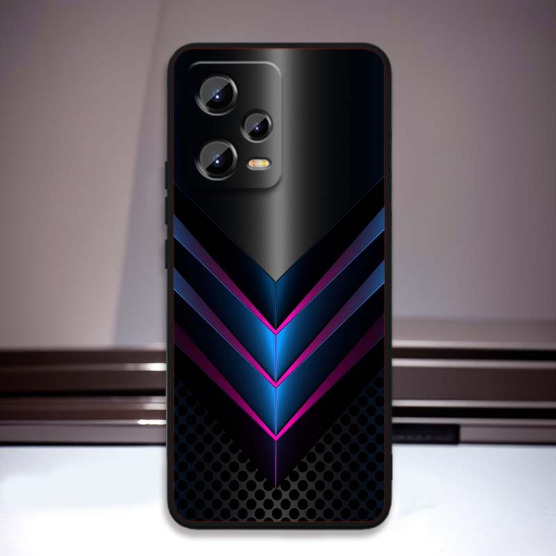 Technology Art Illustration Phone Case For Xiaomi Redmi Note 15 14 13 12 12S 11E 11 11S Pro Plus 4G 5G Black Soft TPU