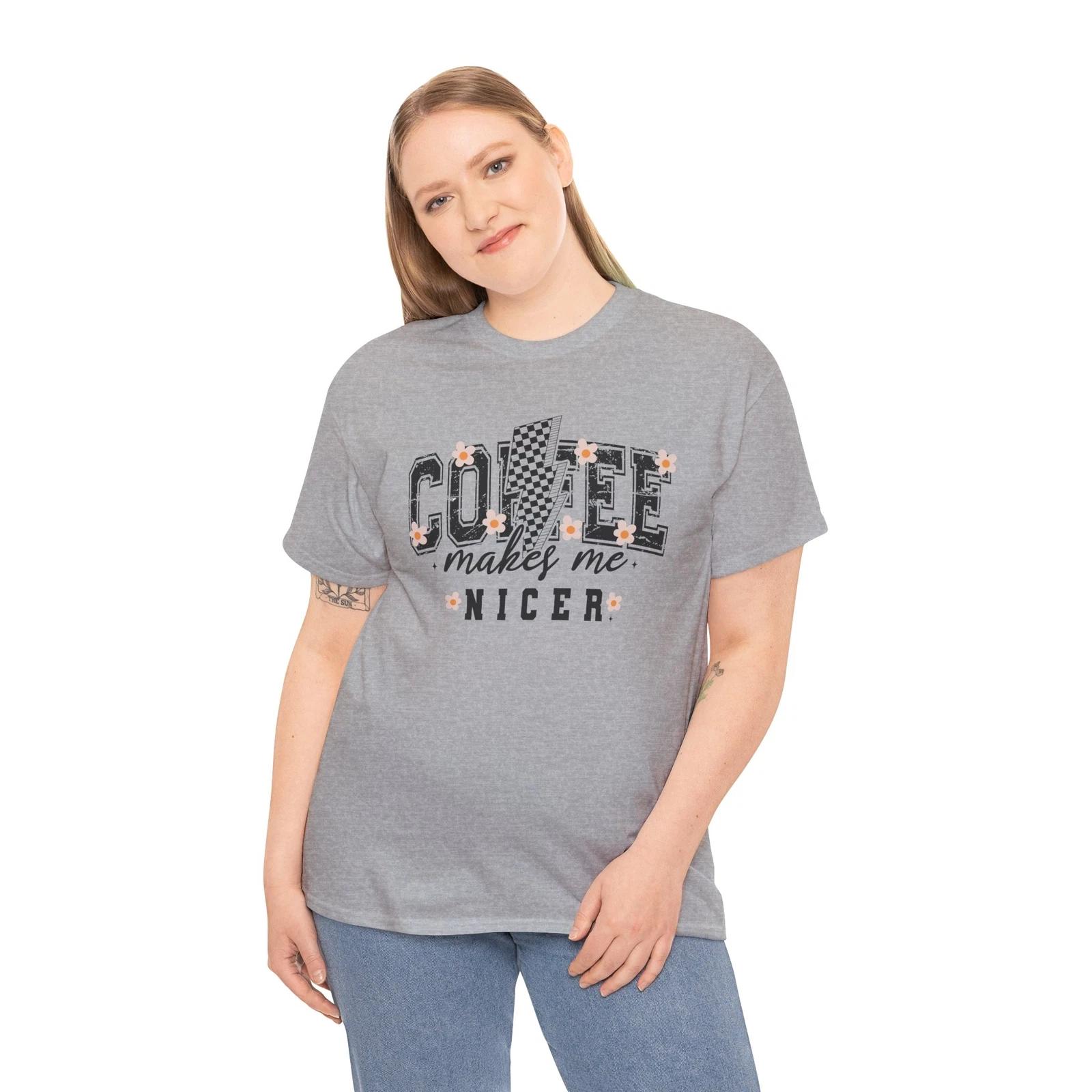 Caffeine Queen T-Shirt | Funny Coffee Addict Espresso Beans Graphic Tee XL