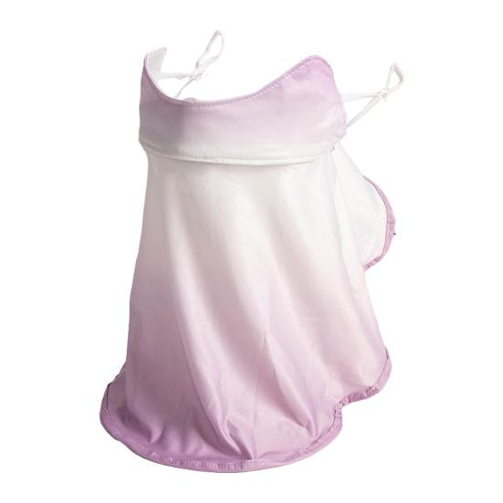 Sun Protection Guard Lightweight Breathable Sunblock Face Guard Gradient Dyeing Technology Ice Silk Face Guard