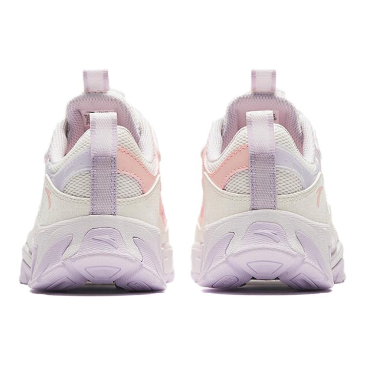 Anta Comfortable Versatile Non-Slip Wear-Resistant Kids Casual Shoes Kids Casual Shoes White Purple Pink 322426909-4