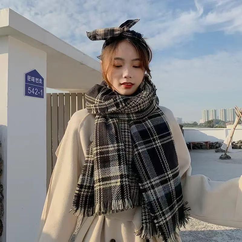 Women's European and American Style Long Fringe Mohair Scarf - Warm Autumn/Winter Shawl & Neck Warmer