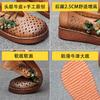Sandals women's summer new women's shoes hollow breathable sandals retro medium mother flat non-slip hole shoes