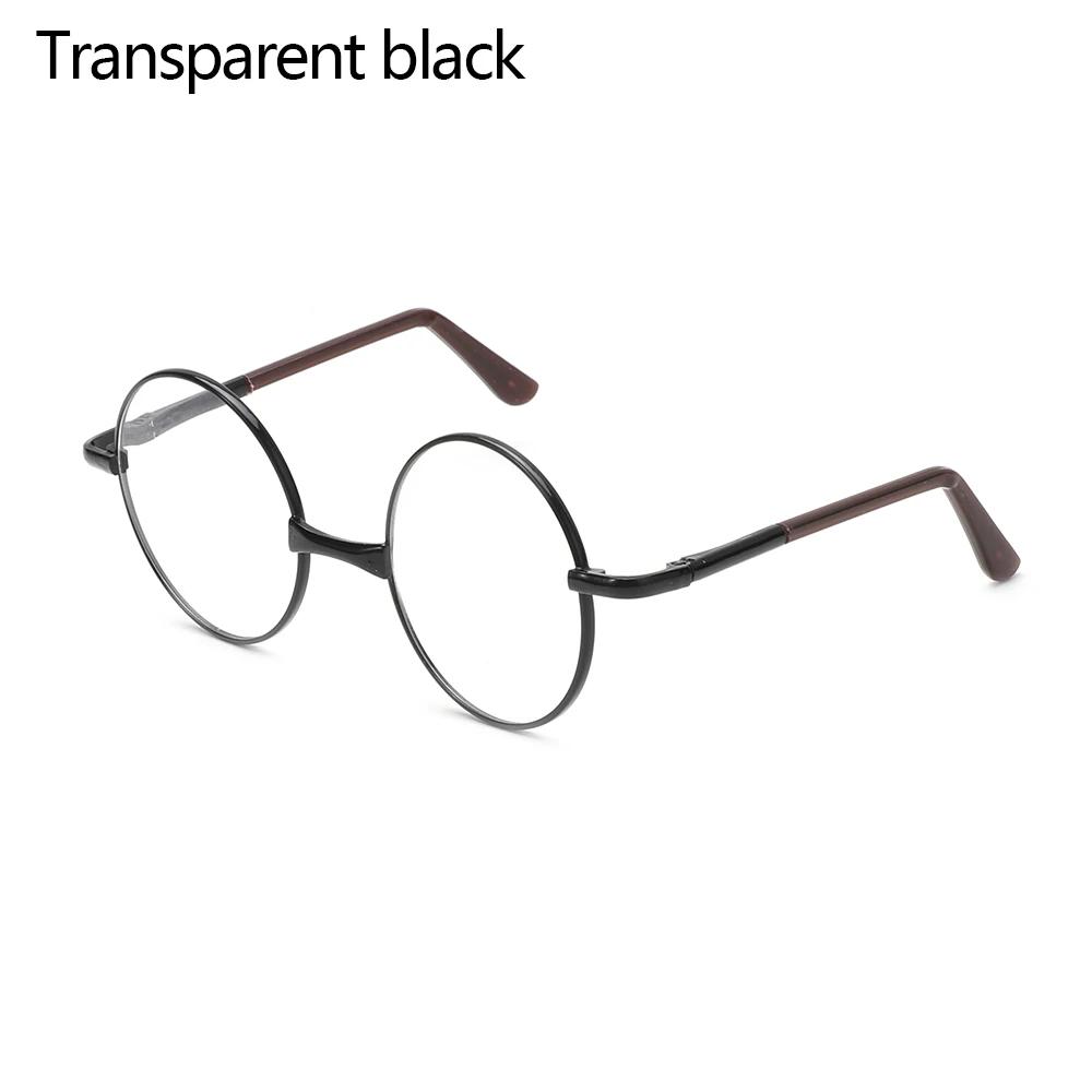Dolls Clear Lens Round Frame Miniature Eyewear Eye Glasses Girl Toy Photo Props Toy Parts Dress Up Accessories Doll Accessories