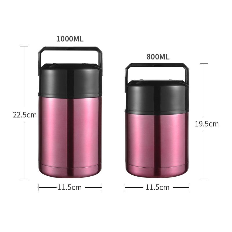 1000ml Large Lunch Box Insulated Lunch Bag Food Warmer Soup Cup Thermos Containers Bento Lunch Box for Kids