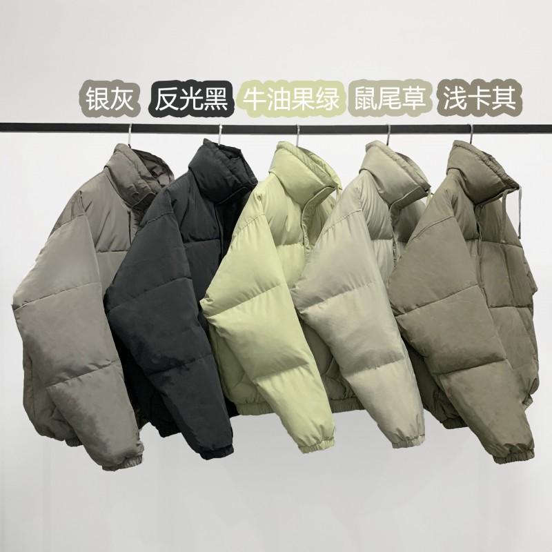 Mens Thick Puffer Jacket Warm Winter Streetwear Loose Fit Cotton Coat Teens