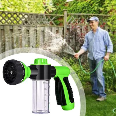 Portable Auto Foam Lance Water Gun,8 In 1 Jet Spray Gun Soap Dispenser,Car Washer Sprayer Cleaning Tool For Backyard Gardening