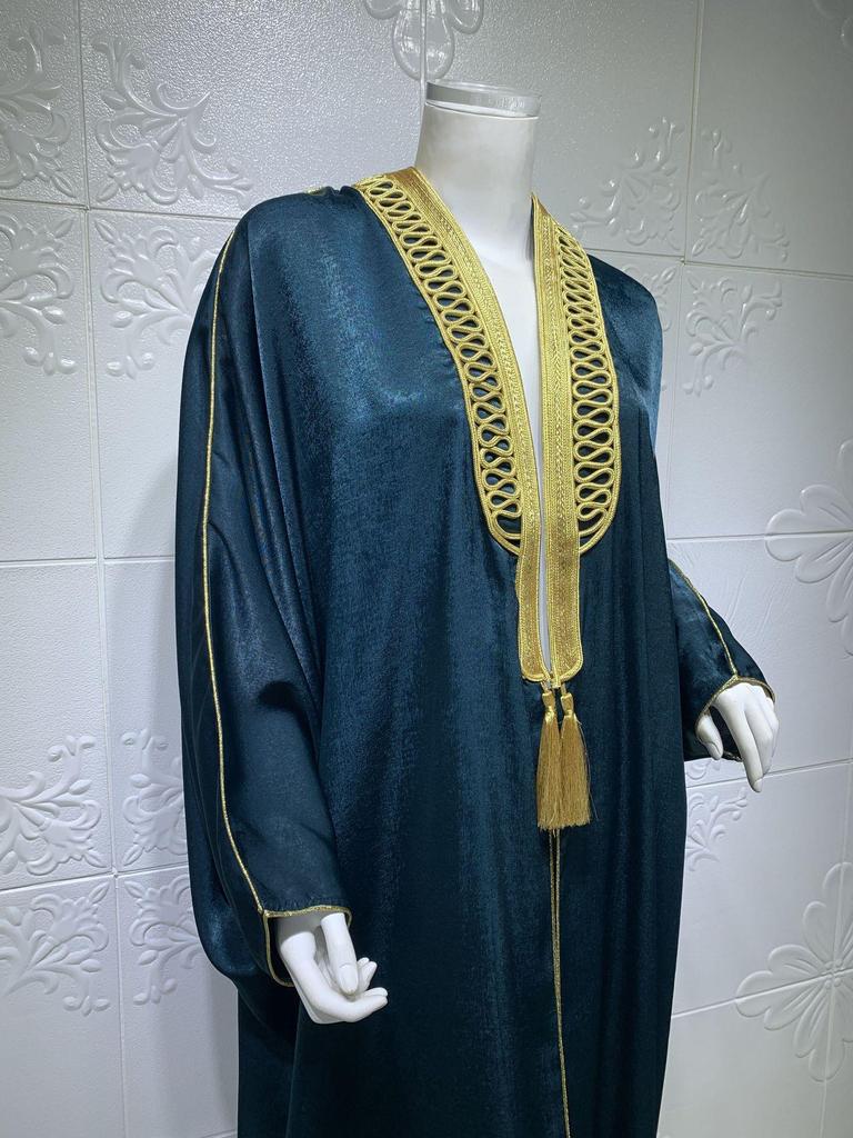 AB015 Fledermausärmel Abaya Robe Cardigan für Damen