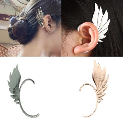 Fashion Ear Loop Punk Style Fairy Chain Ear Cuff Wings Earrings Clip For Man Woman Jewelry Gift