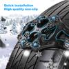 Snow Tire Chains for Car/SUV/Truck - 4 Pcs Emergency Traction Thick Belt, Portable Mud Snow Anti-Slip Chains
