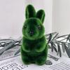 1 Stück Osterhase Grün Schaum Beflockung Simulation Dreidimensionaler Hase Handwerk Dekorationen Garten Dekoration