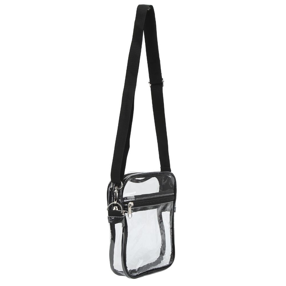 2 ks Odnímatelná průhledná taška přes rameno PVC Průhledná crossbody taška Odolná průhledná kurýrní taška Sportovní