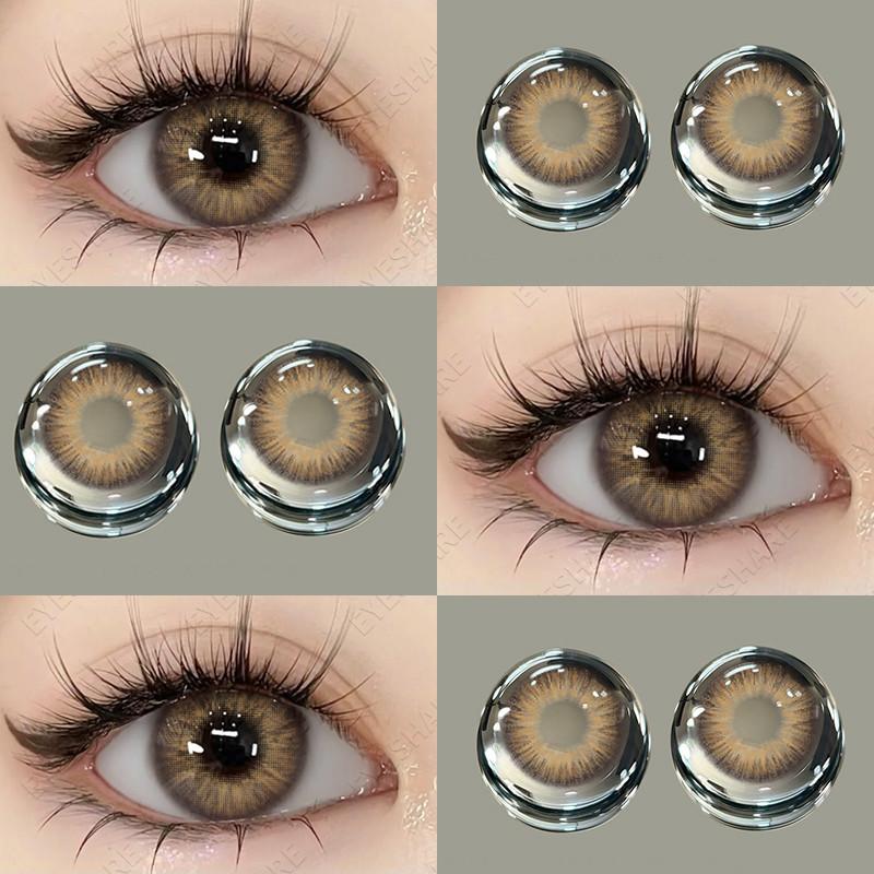 Eyeshare 1 Pair New Colored Contact Lenses for Eyes Natural Softlens Korean Lens Annual Girl Eye Makeup Contacts