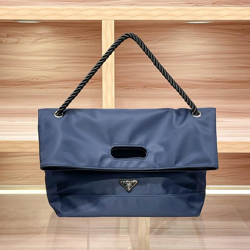 

Унисекс сумка на одно плечо в сочетании с легкой, простой и ретро сумкой-тоут для通勤 синий