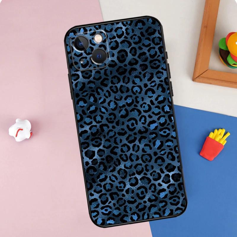iPhone15 Mini mobile phone case, tiger leopard print leopard mobile phone case, painted anti-drop for anti-drop.