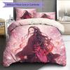 Nezuko Kamado Pattern Bedding Quilt Set  Home Decoration  Gift (1 * duvet cover + 2 * pillowcase  without core)