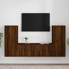 VidaXL TV Stand Set 4 Pcs Brown Oak Engineered Wood 3188773