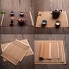 Camino de mesa de bambú natural Individuales Manteles individuales Esterillas para té Almohadilla para tazas de mesa Individual Decoración para el hogar Casa de té Cafetería Decoración de restaurante