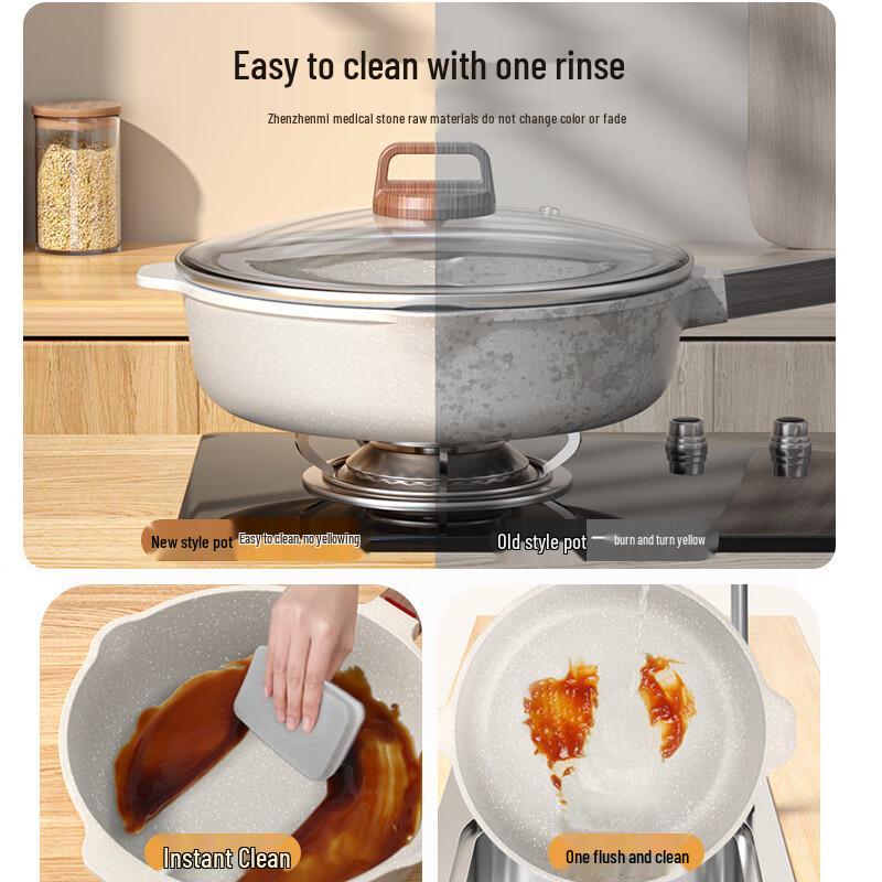 Yuzhuxun 30cm Non-Stick Stone Skillet