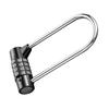 4 Digit Combination Padlock Resettable Lengthened Shackle Sturdy Metal Material Effective Anti Theft Safe Combination Padlock