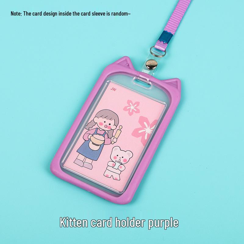 Transparent Student ID and Meal Card Holder with Lanyard