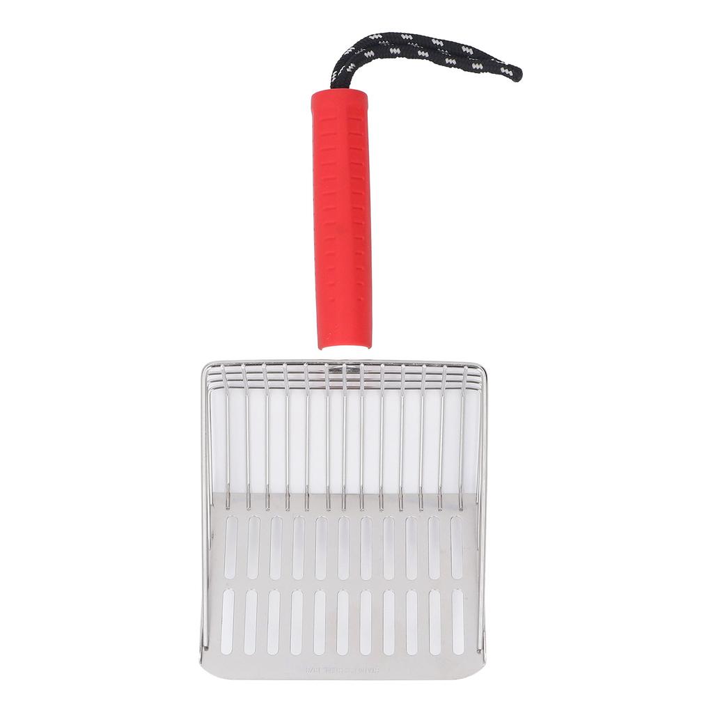 Katzenstreuschaufel, abnehmbarer Griff, 304 Edelstahl, schnelle Filtration, Katzenstreuschaufel, Katzentoilette