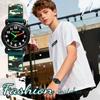 Sports Watch Silicone Strap Analog Display Waterproof Cute Fashion Quartz Watch Leisure Camouflage Pattern