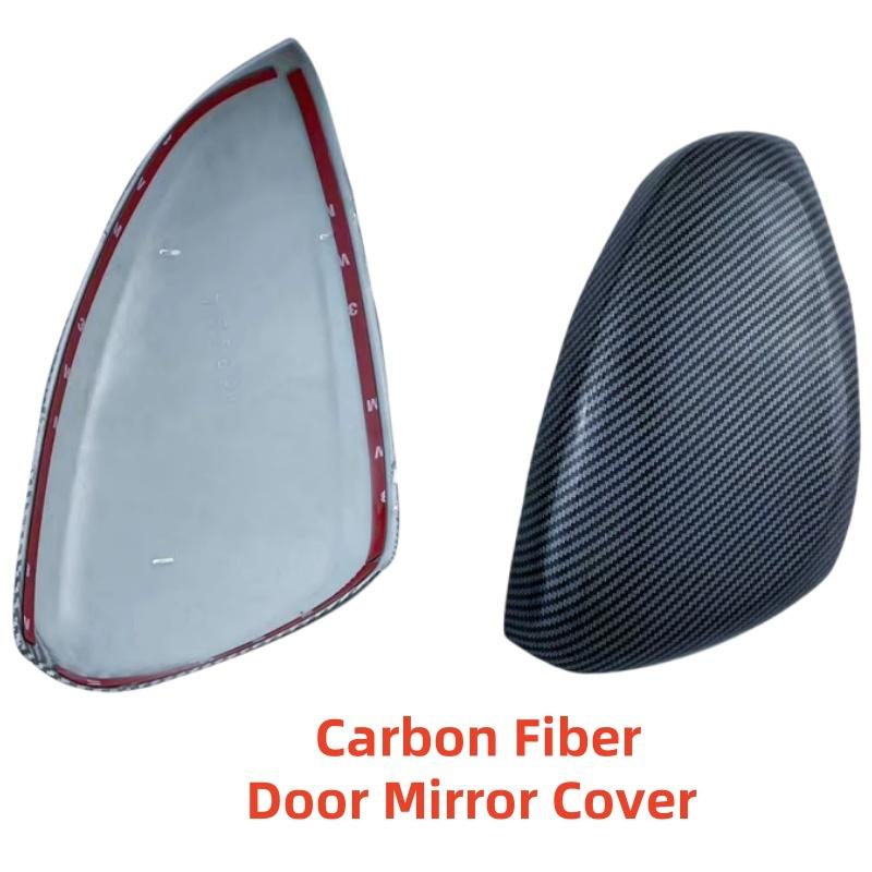 Carbon Rearview Car Accessories Plated      For Citroen CX3-XR CX3 XR Door Mirror Cover Trim Paste Style