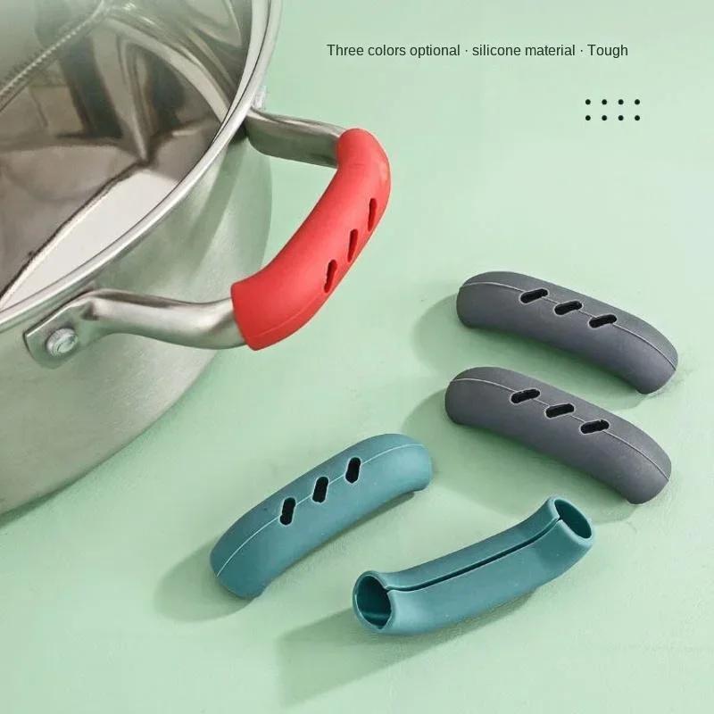 Silicone Heat InsulationOven Mitt Glove Casserole Ear PanPot Holder Ovens Grip Anti-hot Pots Clip Non-slip Kitchen Accessories