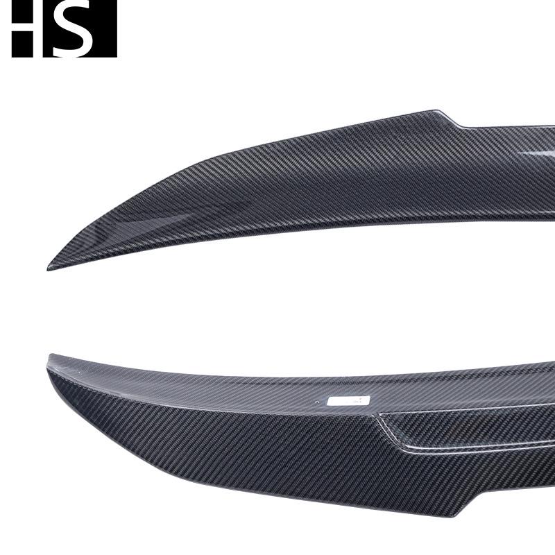 Compatible with 05-12 BMW E90 M3 Sedan PSM Style Carbon Fiber Rear Wing Spoiler
