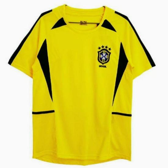 Camiseta de Fútbol Retro de Brasil del Mundial 2002: Carlos #6, Ronaldo #9, #11, y Ropa Ball.