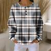 Women's Casual Shirts Long Sleeve Tops Button Up V Neck Loose Knit Fall Favorites For Women
