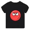 Hot Sale Red Ball 4 Print Cartoon Kids Funny Summer Tops Men Women Adults Children Boy Gril Kids Parent Child Cotton T shirt