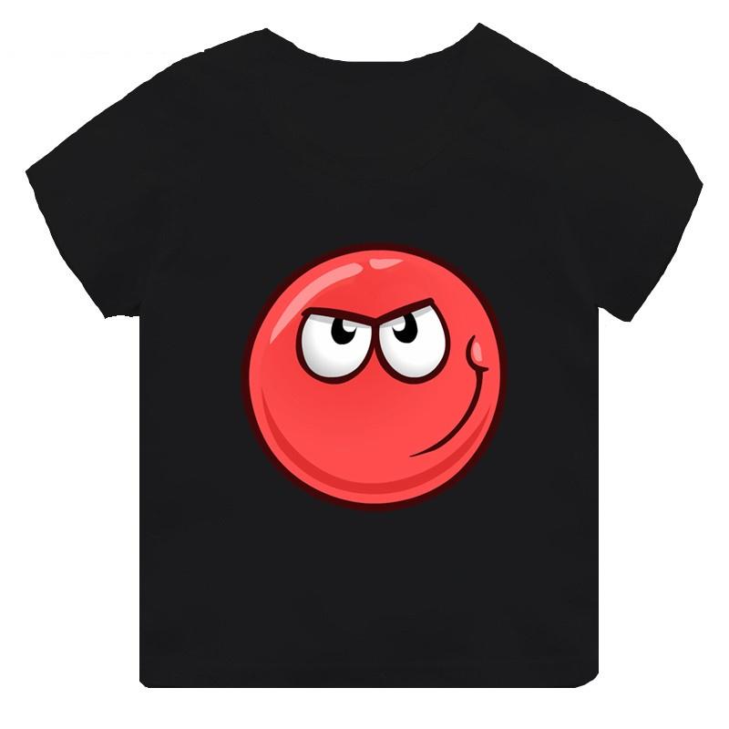 Hot Sale Red Ball 4 Print Cartoon Kids Funny Summer Tops Men Women Adults Children Boy Gril Kids Parent Child Cotton T shirt
