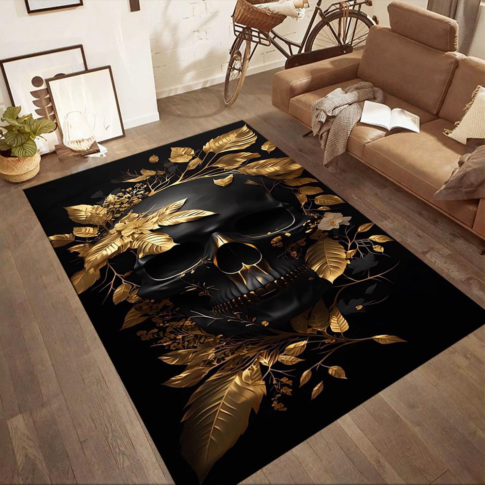 Riding Through Flames Floor Mats for Living Room, Bedroom and Room Decoration Are Suitable for Gifts.