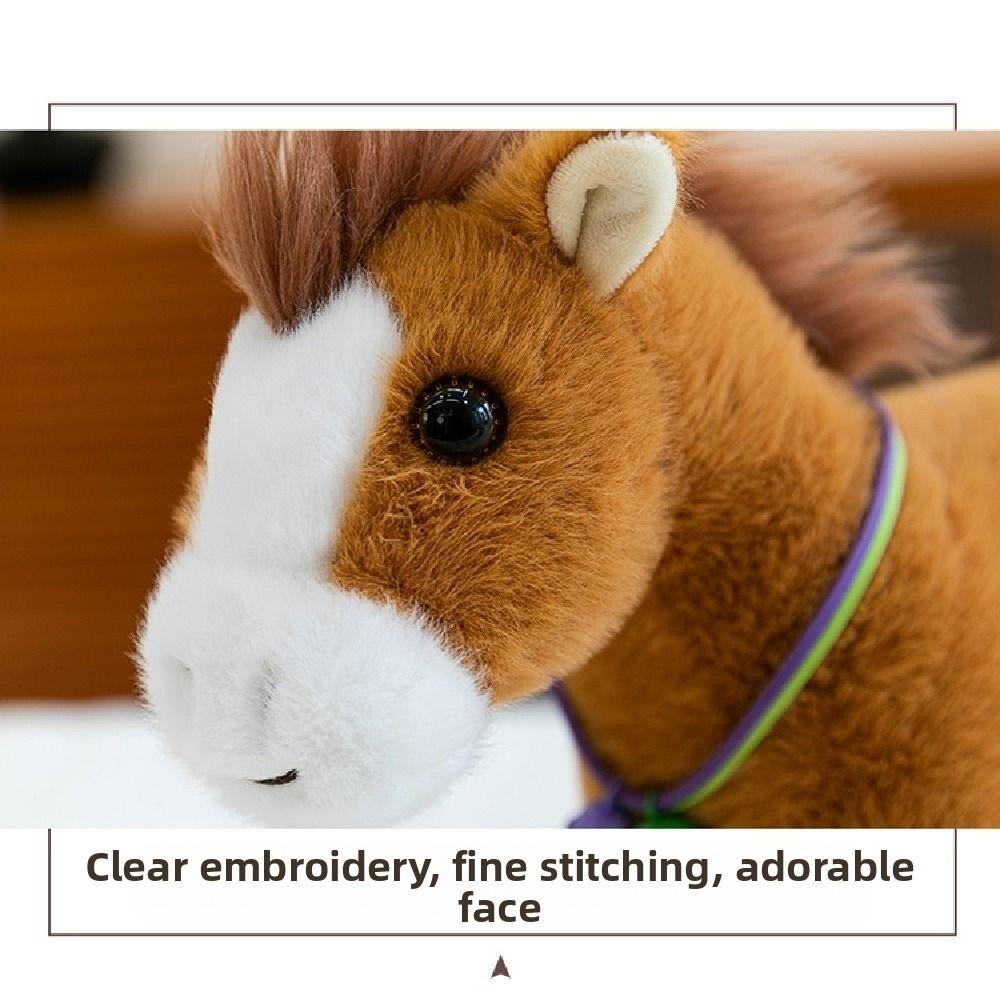 Creative Stuffed Animal Doll Mascot Dolls Zodiac Pony Figurine Horse Plush Pillow  Year of Horse