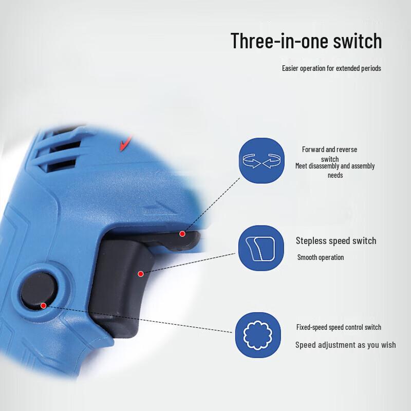 Dongcheng J1Z-FF03-6K 420W Variable Speed Electric Drill CN plug (adapter included)