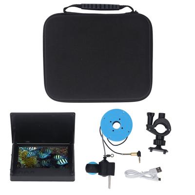 Caméra de pêche sous-marine Écran 4,3 pouces 1080P Objectif ultra grand angle 220 degrés Résistant à l'eau