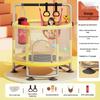 Children's Indoor Trampoline & Swing Set with Anti-Tip Safety Bar