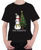 Frohe Weihnachten Schneemänner Weihnachtsbaum Niedlich Kinder Unisex Kinder T-Sh