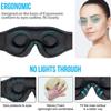 Durable And Safe 3D Eye Mask Bluetooth Music Play Sleeping Headphones With Built-In Hd Speaker Mask For Sleep Headphones Wireless Air Travel 5.0