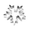 3-Piece Stainless Steel Snowflake Cookie Cutter Set