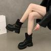 Star autumn new fashion versatile new popular casual women's shoes belt buckle Martin boots short boots