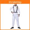 Adult Space Suit Costume With Zipper For Halloween Cosplay And Themed Parties