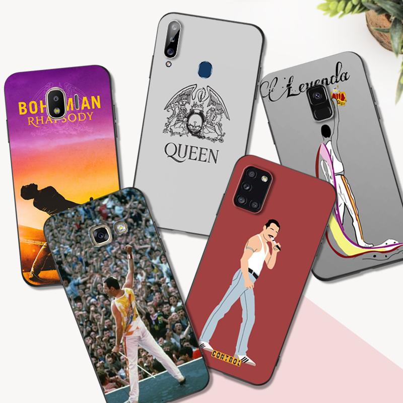 

Черный чехол из ТПУ для Samsung Galaxy S6 s7 s8 s9 plus задняя крышка Queen Freddie Mercury