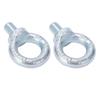 2PCS Lifting Ring Bolts Galvanized Carbon Steel Eyebolts Deep Threaded Lifting Shoulder Eyebolt M20